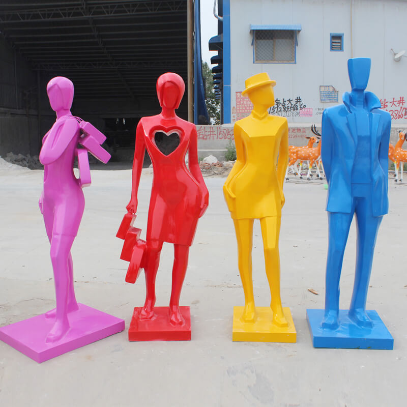 立體人物抽象雕塑